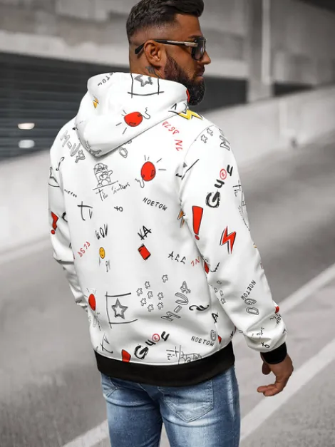 Outlet Herren Kapuzenpullover JS/8B1223/1 Herren Sweatshirts Mit Print | Kapuzenpullover