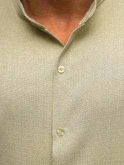 Fashion Herren Kurzarmhemd O/Y972T Herren Kurzarmhemden | Stehkragenhemden