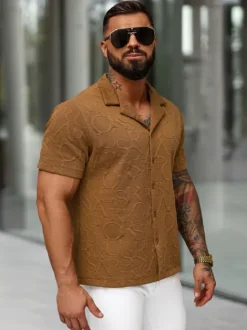 New Herren Kurzarmhemd O/B2256 Herren Kurzarmhemden | Freizeithemden