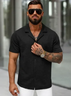 Clearance Herren Kurzarmhemd O/B2258 Herren Kurzarmhemden | Freizeithemden