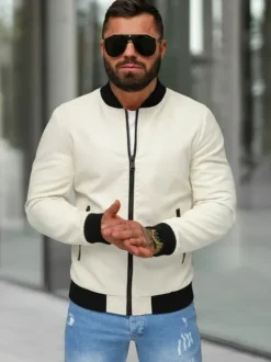 Outlet Herren Lederjacke JS/11Z8107 Herren Lederjacken | Bomberjacken