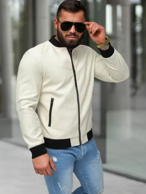 Outlet Herren Lederjacke JS/11Z8107 Herren Lederjacken | Bomberjacken