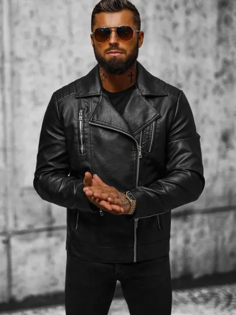 Clearance Herren Lederjacke JS/11Z8067 Herren Lederjacken | Übergangsjacken