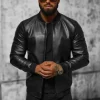 New Herren Lederjacke JS/11Z8105 Herren Lederjacken | Bomberjacken
