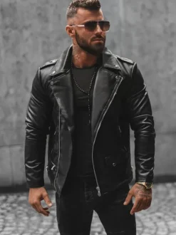 Hot Herren Lederjacke JS/11Z8014 Herren Lederjacken | Übergangsjacken