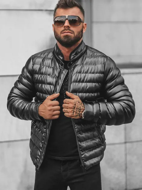 Fashion Herren Lederjacke O/M796 Herren Steppjacken | Lederjacken