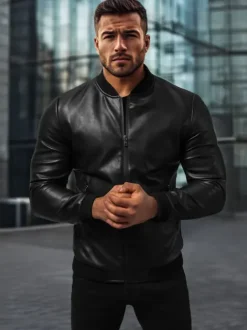 Online Herren Lederjacke JS/11Z8015Z Herren Lederjacken | Übergangsjacken