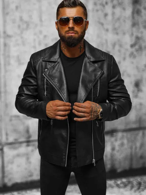 Clearance Herren Lederjacke JS/11Z8067 Herren Lederjacken | Übergangsjacken