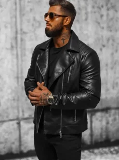 New Herren Lederjacke JS/11Z8056 Herren Lederjacken | Übergangsjacken