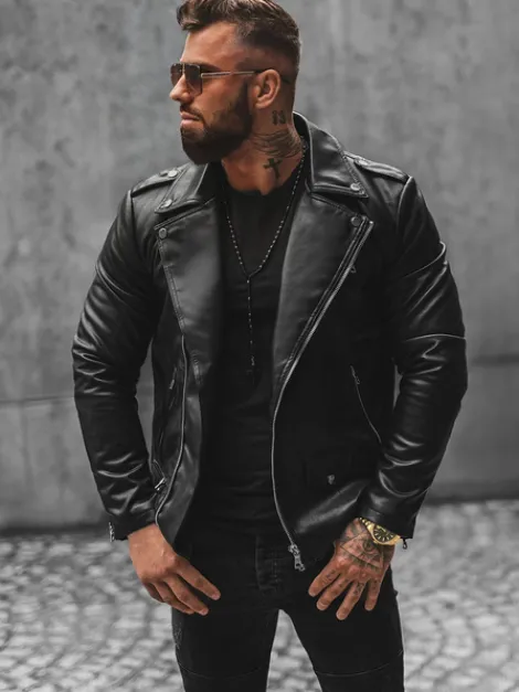 Hot Herren Lederjacke JS/11Z8014 Herren Lederjacken | Übergangsjacken