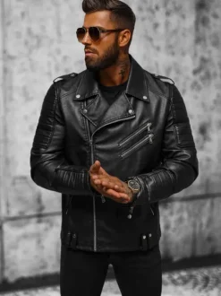 New Herren Lederjacke JS/11Z8065 Herren Lederjacken | Übergangsjacken