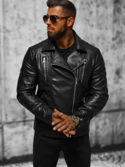 New Herren Lederjacke JS/11Z8056 Herren Lederjacken | Übergangsjacken