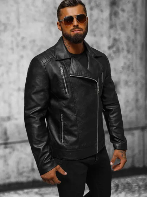 Clearance Herren Lederjacke JS/11Z8067 Herren Lederjacken | Übergangsjacken