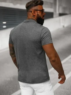 Hot Herren Poloshirt Anthrazit JS/8T80/5Z Herren Poloshirts | T-shirts Ohne Print