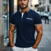 Online Herren Poloshirt Dunkelblau O/PA6628 Herren Poloshirts | T-shirts Ohne Print