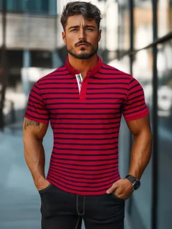 New Herren Poloshirt O/PA6636 Herren Poloshirts | T-shirts Mit Print