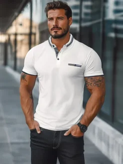 Outlet Herren Poloshirt O/M2816 Herren Poloshirts | T-shirts Ohne Print