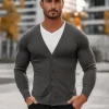 Hot Herren Pullover Anthrazit NB/MM6006/3Z Herren Strickjacken | Strickpullover