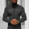 Hot Herren Pullover Anthrazit NB/MM6011/3Z Herren Strickjacken