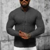Clearance Herren Pullover Anthrazit NB/MM6020/3 Herren Strickjacken