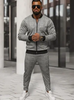 Outlet Herren Set - Jacke und Chinohose O/3C107 Herren Jacke Und Hose