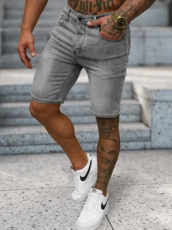 New Herren Shorts NB/MP0315GC Herren Jeans Shorts