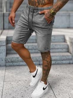 Discount Herren Shorts NB/MP0314GC Herren Jeans Shorts
