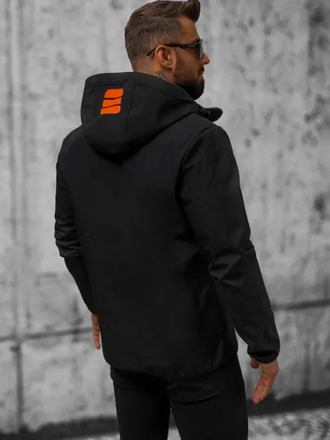 New Herren softshell jacke schwarz und orange JS/HH026/1Z Herren Softshelljacken | Übergangsjacken