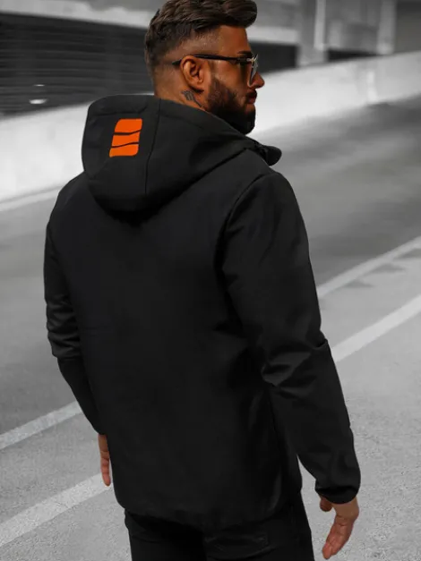 Outlet Herren Softshell Jacke schwarz und orange JS/HH026/1 Herren Softshelljacken | Übergangsjacken