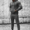 Outlet Herren Sportanzug Anthrazit JS/XW2009 Herren Trainingsanzüge Ohne Print