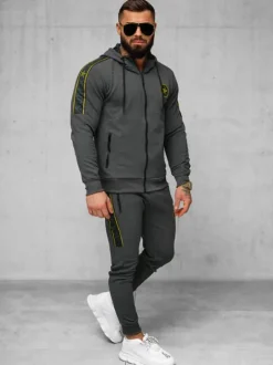 Sale Herren Sportanzug Anthrazit O/FF3562AB Herren Trainingsanzüge Mit Print
