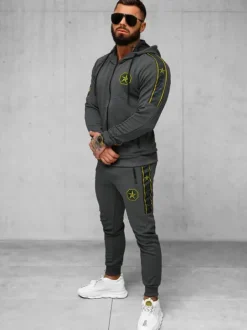 Sale Herren Sportanzug Anthrazit O/FF3562AB Herren Trainingsanzüge Mit Print