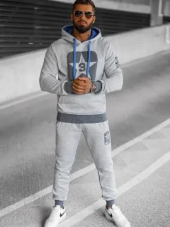 Outlet Herren Sportanzug JS/8C59/2Z Herren Trainingsanzüge Mit Print