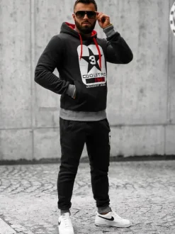 Clearance Herren Sportanzug JS/8C59/3 Herren Trainingsanzüge Mit Print