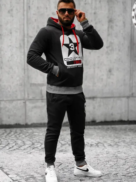 Clearance Herren Sportanzug JS/8C59/3 Herren Trainingsanzüge Mit Print