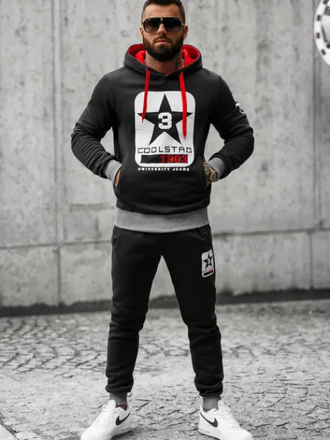 Clearance Herren Sportanzug JS/8C59/3 Herren Trainingsanzüge Mit Print