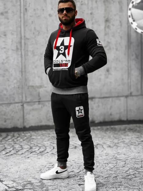 Clearance Herren Sportanzug JS/8C59/3 Herren Trainingsanzüge Mit Print