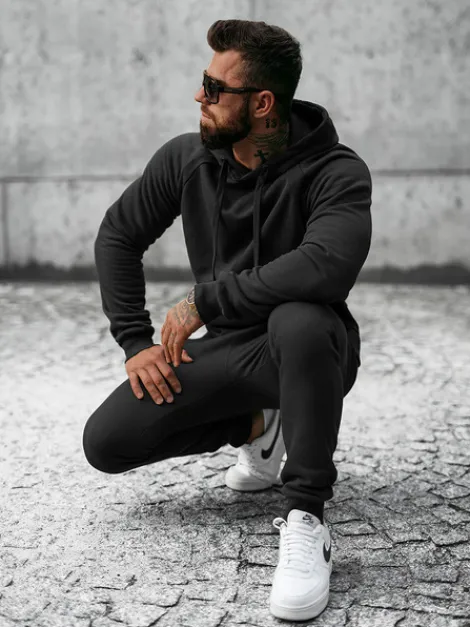 Fashion Herren Sportanzug JS/8C75/3 Herren Trainingsanzüge Ohne Print