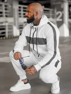 Online Herren Sportanzug JS/8C8115/1Z Herren Trainingsanzüge Ohne Print