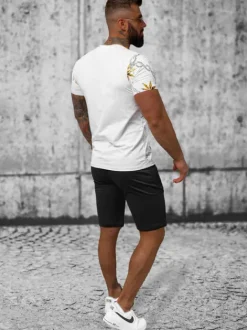 Outlet Herren Sportanzug O/HM757Z Herren Kurze Trainingsanzüge | Trainingsanzüge Mit Print