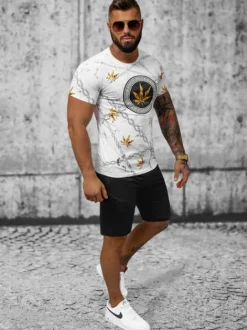 Outlet Herren Sportanzug O/HM757Z Herren Kurze Trainingsanzüge | Trainingsanzüge Mit Print