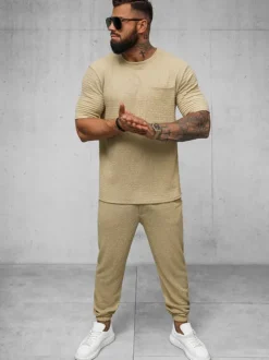 Fashion Herren Sporthose Camel O/K960SP Herren Jogger Hosen | Sporthosen