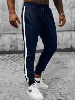 Outlet Herren Sporthose Dunkelblau JS/8K166 Herren Sporthosen