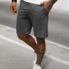 Sale Herren Sportshorts Anthrazit JS/8K100/5Z Herren Sportshorts