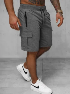 Clearance Herren Sportshorts Anthrazit JS/8K1503/5 Herren Cargo Shorts | Sportshorts