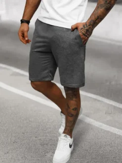 Sale Herren Sportshorts Anthrazit JS/8K100/5Z Herren Sportshorts