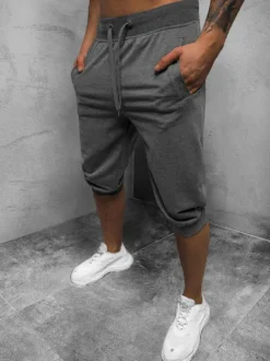 Clearance Herren Sportshorts Anthrazit JS/XW07/5 Herren Sportshorts