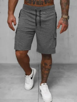 Clearance Herren Sportshorts Anthrazit JS/8K1503/5 Herren Cargo Shorts | Sportshorts