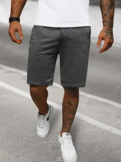Sale Herren Sportshorts Anthrazit JS/8K100/5Z Herren Sportshorts