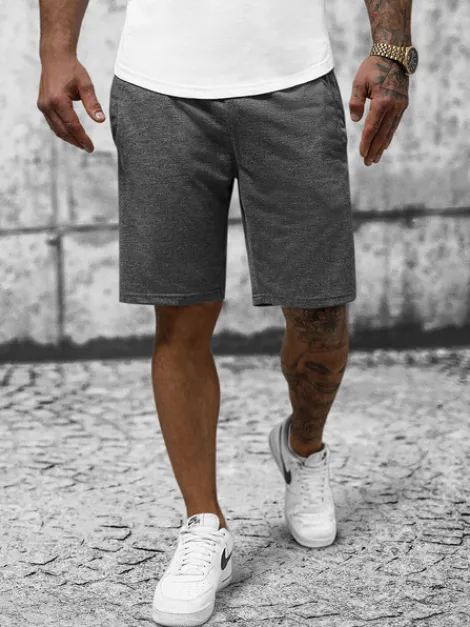 Hot Herren Sportshorts Anthrazit JS/8K100/5Z Herren Sportshorts